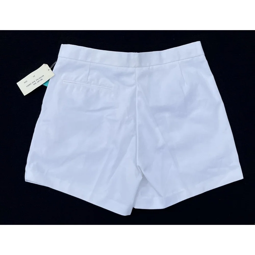 Vintage Cross Court Tennis‎ Shorts Mens 34 80s Poly Cotton NWT Classic Retro - Picture 10 of 14